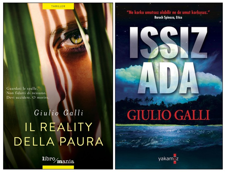 Il reality della paura, il primo dei quattro thriller dello scrittore Giulio Galli. Questo thriller è stato anche tradotto in turco.