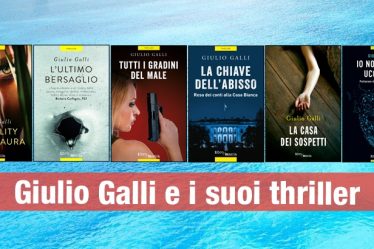 Le copertine dei libri dello scrittore Giulio Galli